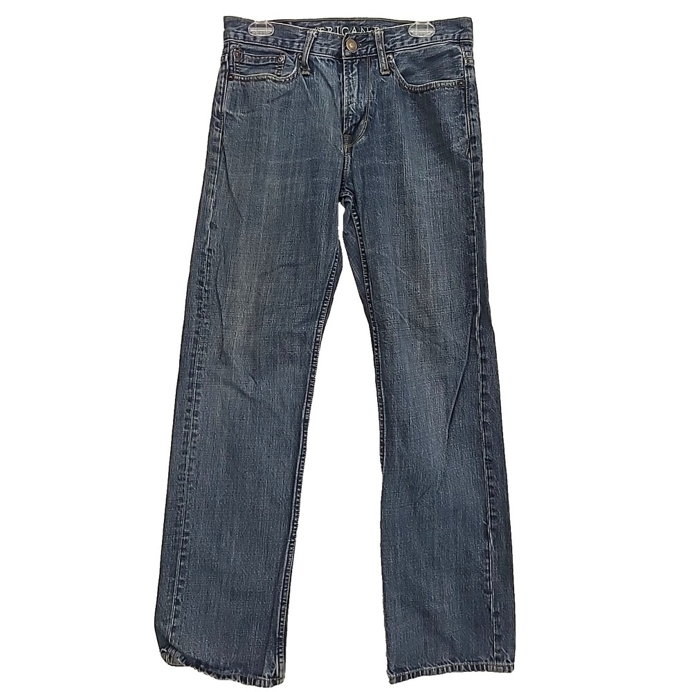 Mens American Eagle Jeans 30x34 Mid Rise Med Wash Bootcut